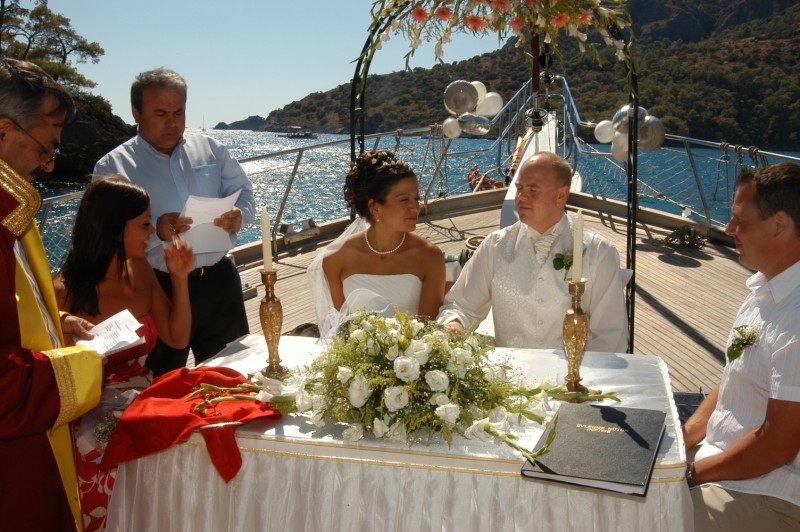 Gulet wedding - wedding ceremony